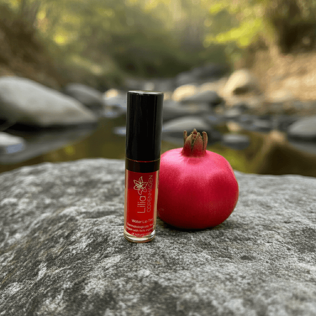 Water Lip Tint Pomegranate - Long - Lasting, Vegan & Natural, Made in EU - Lilia Copenhagen