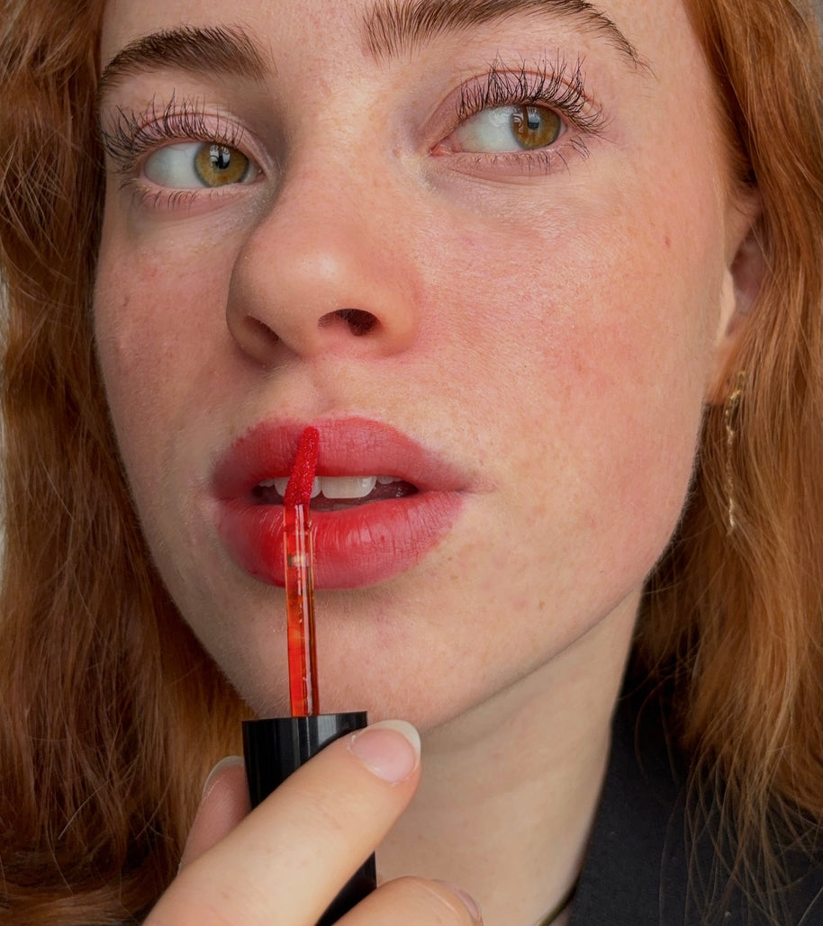 Water Lip Tint Peach - Long - Lasting, Vegan & Natural, Made in EU - Lilia Copenhagen CVR 43267442