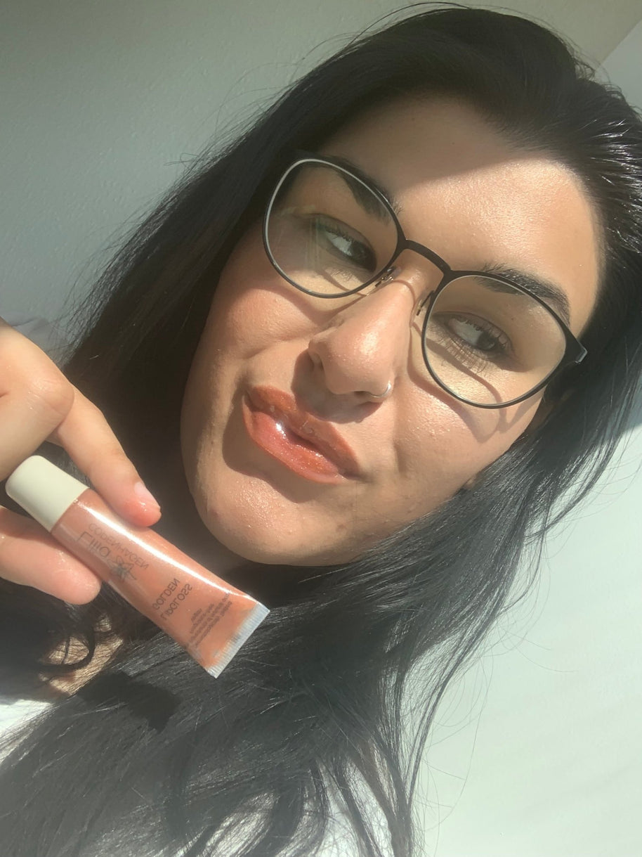 Lipgloss Golden - Vegan & Natural Shine, Made in DK - Lilia Copenhagen