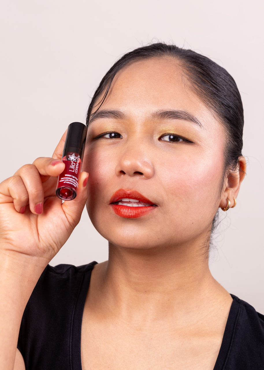 Water Lip Tint Strawberry - Long - Lasting, Vegan & Natural, Made in EU - Lilia Copenhagen CVR 43267442