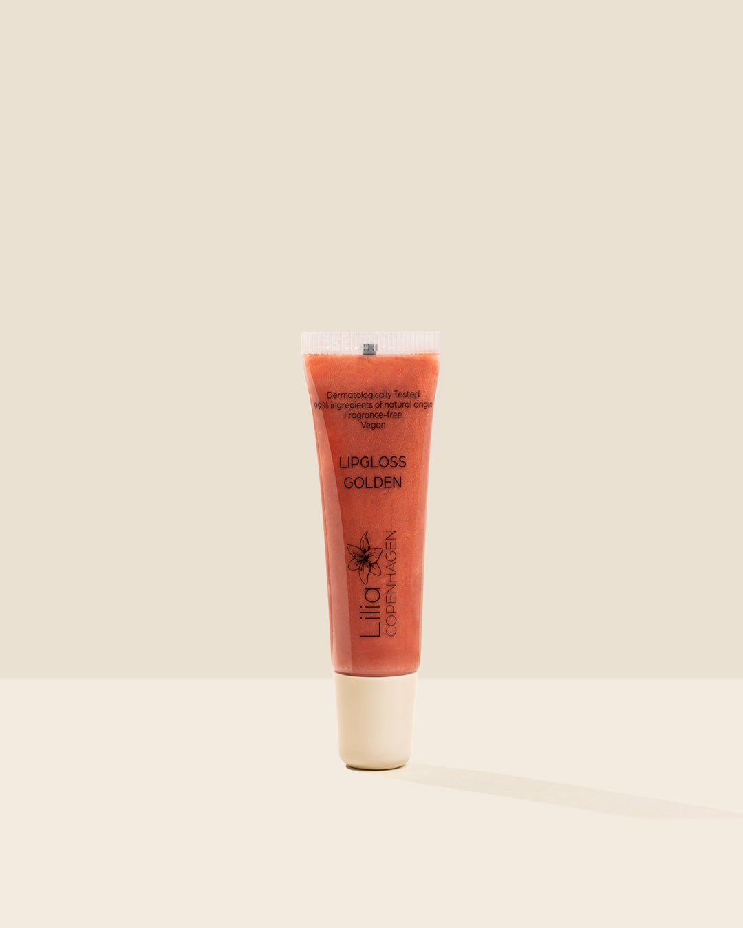 Lipgloss Golden - Vegan & Natural Shine, Made in DK - Lilia Copenhagen CVR 43267442
