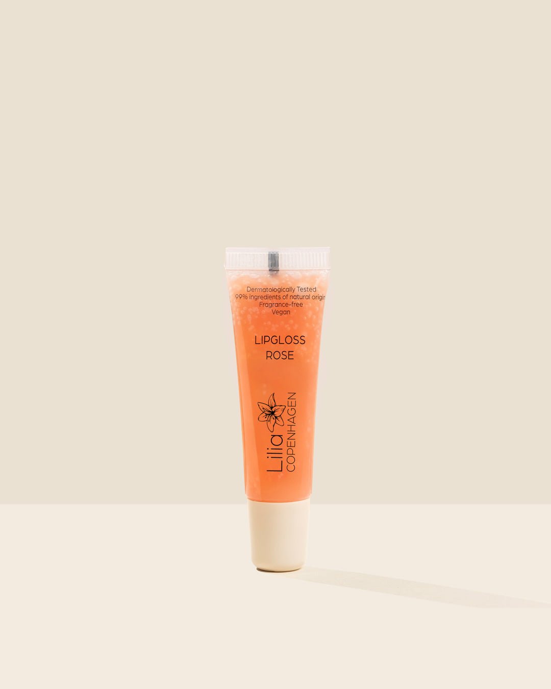 Lipgloss Rose - Vegan & Natural Shine, Made in DK - Lilia Copenhagen CVR 43267442