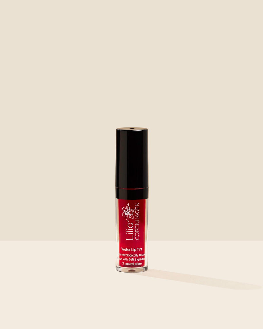 Water Lip Tint Strawberry - Long - Lasting, Vegan & Natural, Made in EU - Lilia Copenhagen CVR 43267442