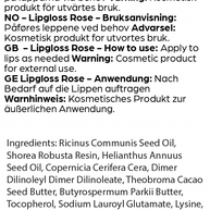 Lipgloss Rose - Vegan & Natural Shine, Made in DK - Lilia Copenhagen