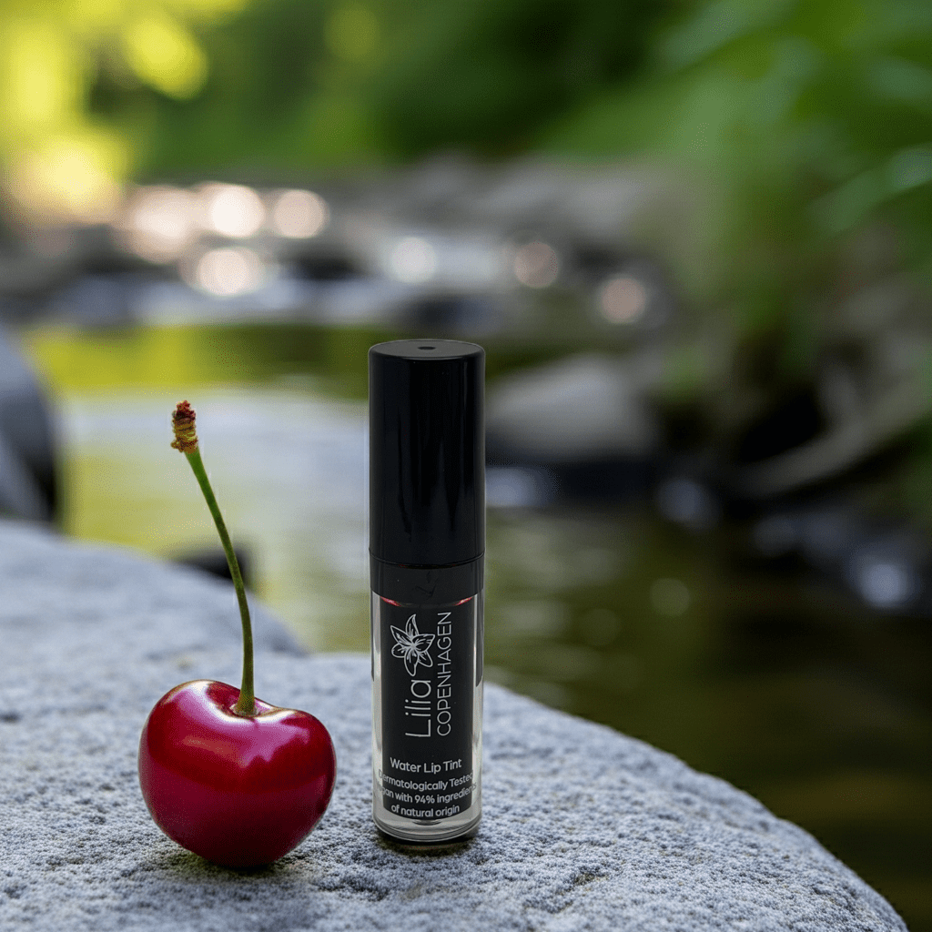 Water Lip Tint Cherry - Long - Lasting, Vegan & Natural, Made in EU - Lilia Copenhagen