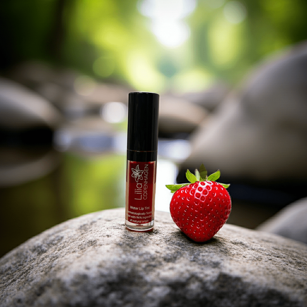 Water Lip Tint Strawberry - Long - Lasting, Vegan & Natural, Made in EU - Lilia Copenhagen