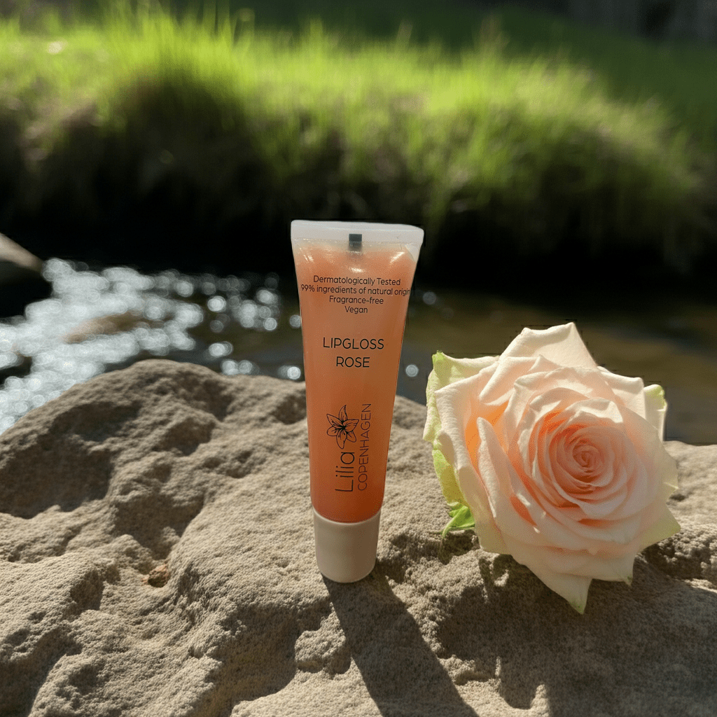 Lipgloss Rose - Vegan & Natural Shine, Made in DK - Lilia Copenhagen