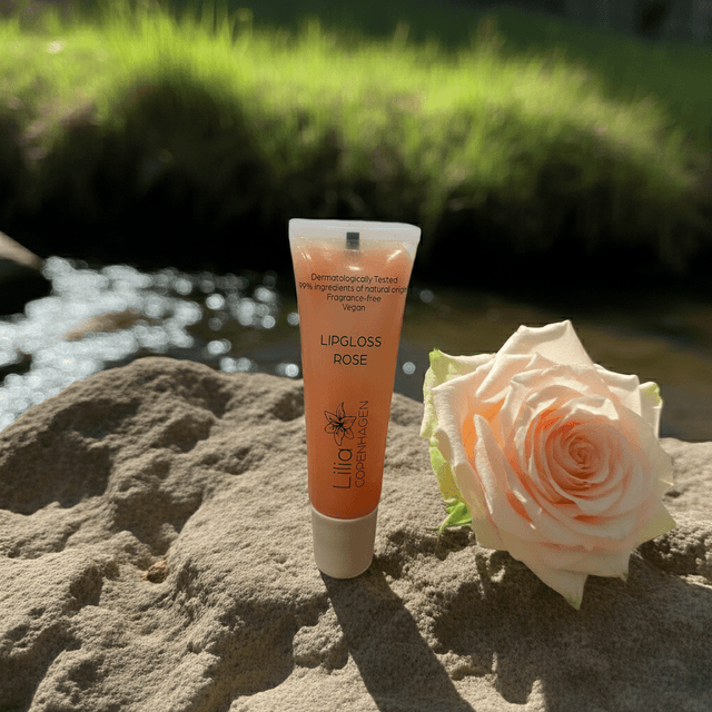 Lipgloss Rose - Vegan & Natural Shine, Made in DK - Lilia Copenhagen